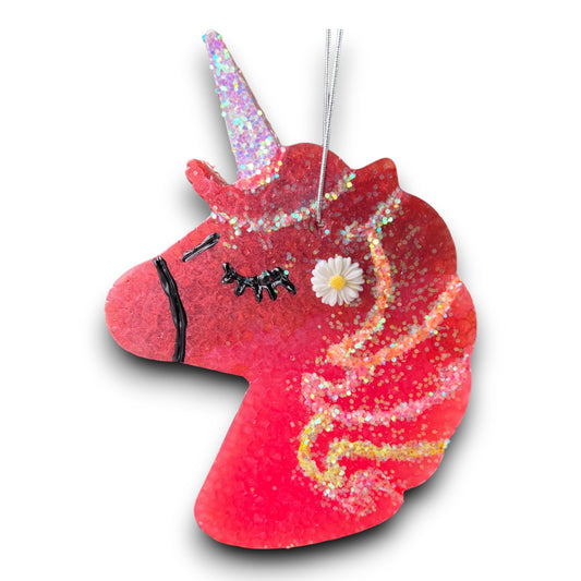 Large Glitter Fruity Car Freshener Car Accessories Rainbow Wine and Red Gradient Unicorn